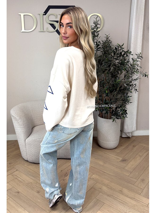 BEIGE - '1998 SWEATER' - OVERSIZED LONGSLEEVE SWEATER
