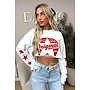 WHITE - 'ORIGINAL VINTAGE' - OVERSIZED LONGSLEEVE TOP