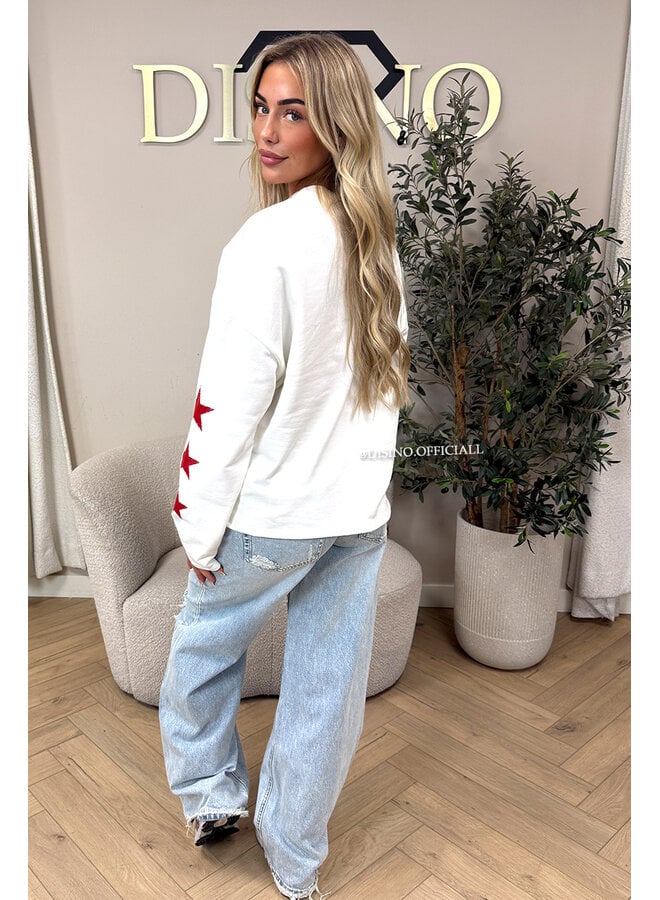 WHITE - 'ORIGINAL VINTAGE' - OVERSIZED LONGSLEEVE TOP