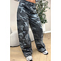 GREY - 'MARLEY JEANS' - PERFECT DENIM CARGO CAMO JEANS