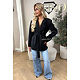 BLACK – ‘ADÈLE BLAZER’ – CLASSY BELTED TAILORED BLAZER
