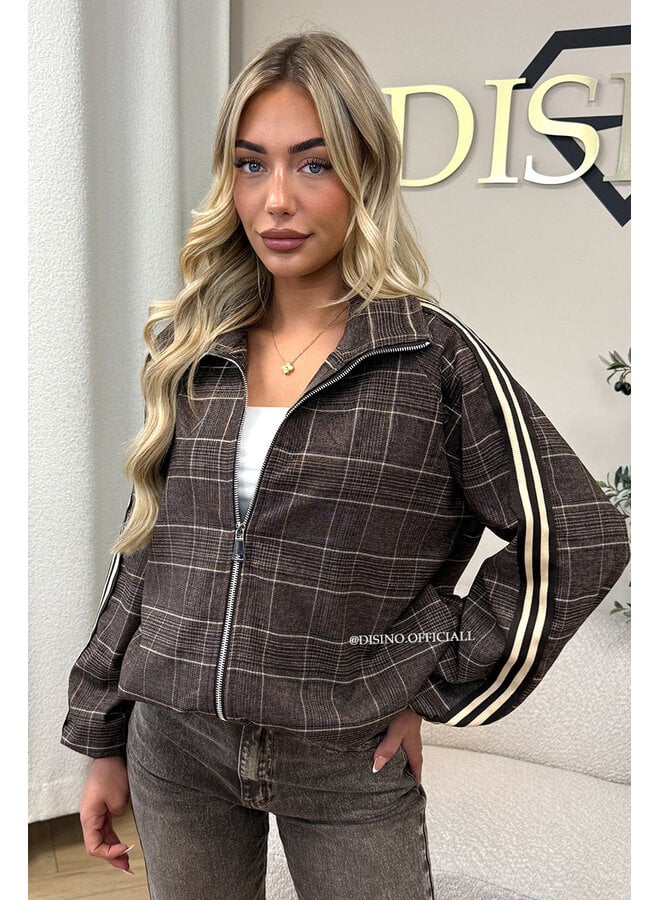 CHOCO - 'JUNE JACKET' - VIRAL CHECKED JACKET