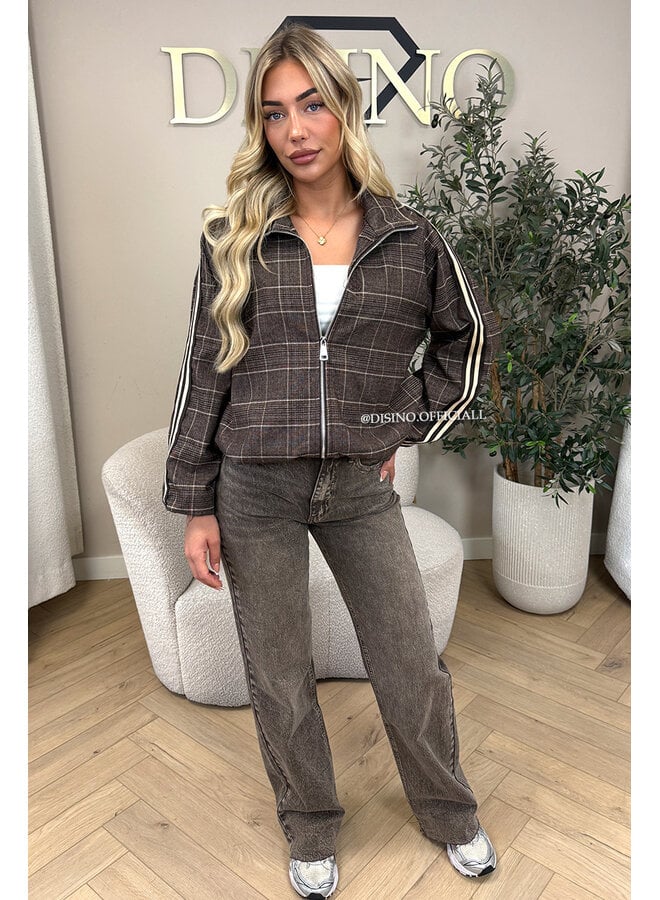 CHOCO - 'JUNE JACKET' - VIRAL CHECKED JACKET