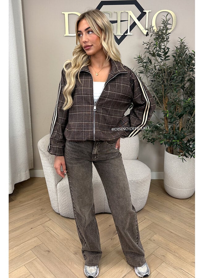 CHOCO - 'JUNE JACKET' - VIRAL CHECKED JACKET