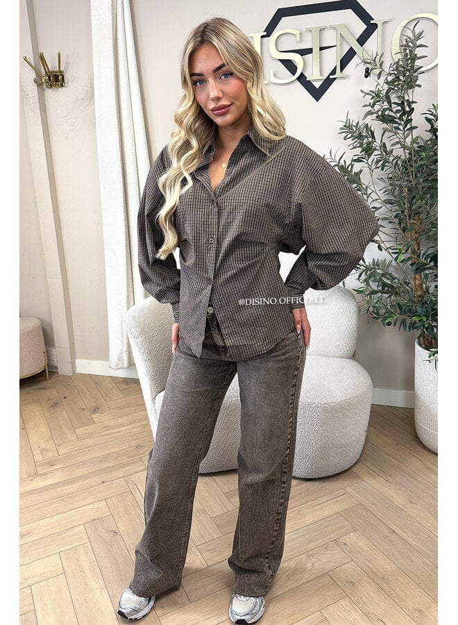 CHOCO - 'LIVV BLOUSE' - SNATCHED STRIPED BLOUSE