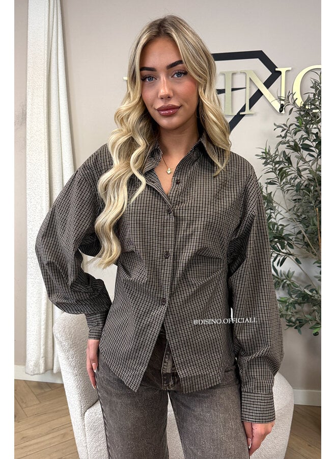 CHOCO - 'LIVV BLOUSE' - SNATCHED STRIPED BLOUSE