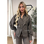 CHOCO - 'LIVV BLOUSE' - SNATCHED STRIPED BLOUSE