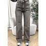 WASHED TAUPE - 'VANCOUVER' - STRETCH EXTRA LONG WIDE LEG JEANS