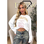 WHITE - 'HAILEY LONGSLEEVE' - OVERSIZED ORIGINALS STUDIO LONGSLEEVE TOP