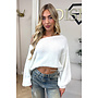 ECRU - 'LEAH KNIT' - OVERSIZED FLUFFY ONE SHOULDER KNIT