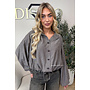 CHOCO - 'MAREN BLOUSE' - BOMBER CHECKED BLOUSE