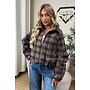 CHOCO - 'SOLÉNE JACKET' - CHECKED RUFFLE SLEEVE JACKET