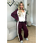 BURGUNDY - ‘MONACO SET’ – PREMIUM QUALITY COLORBLOCK TRACKSUIT