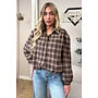 CHOCO - 'FLORENCE BLOUSE' - CROPPED DIAMONDS ALL OVER CHECKED BLOUSE
