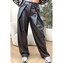 CHOCO - 'ALENA V2 PANTS' - STRETCH PALAZZO FAUX LEATHER PANTS