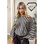 CHOCO - 'ELARA KNIT' - STRIPED OFF SHOULDER KNIT