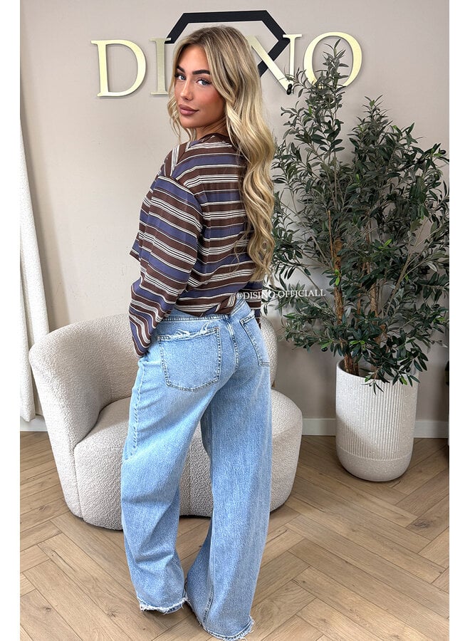 CHOCO – ‘ORIANA’ – OVERSIZED STRIPED LONGSLEEVE