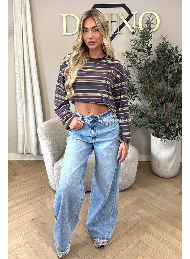 CHOCO – ‘ORIANA’ – OVERSIZED STRIPED LONGSLEEVE