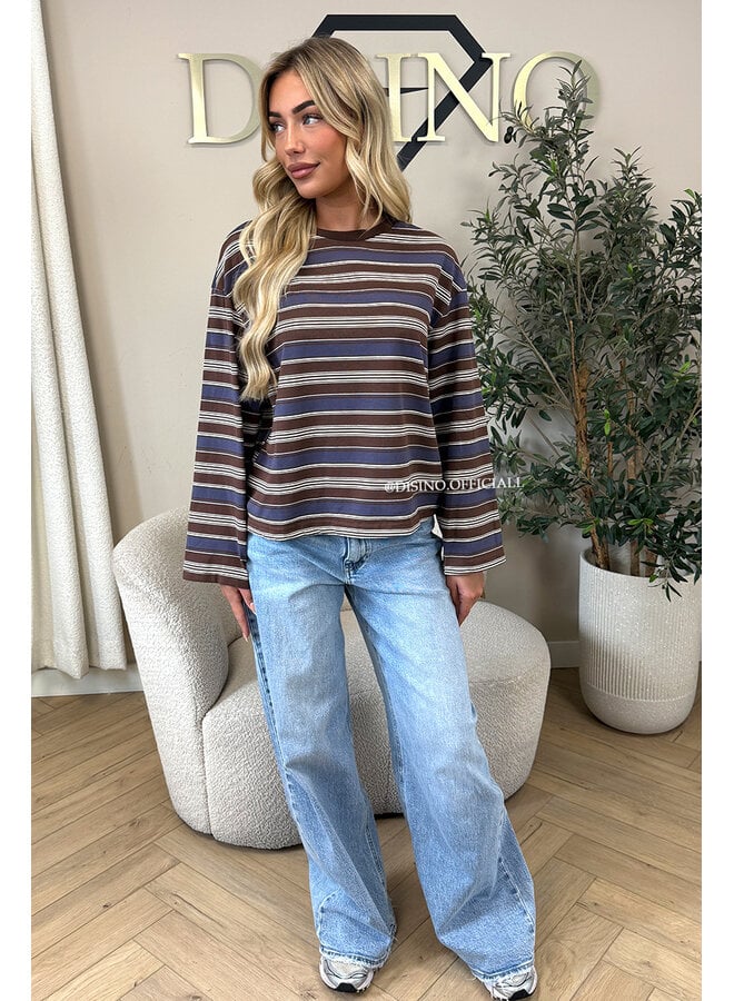 CHOCO – ‘ORIANA’ – OVERSIZED STRIPED LONGSLEEVE