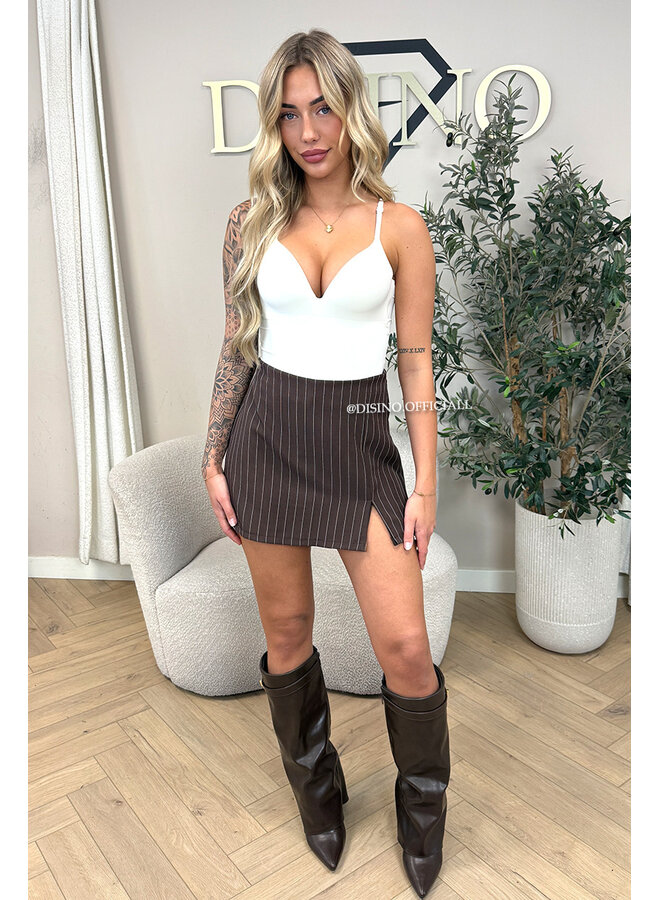 WHITE - 'NATHALIE BODYSUIT' - CLASSY SHAPING SEAMLESS BODYSUIT