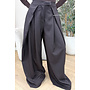 CHOCO - 'AVELINE PANTS' - HIGH WAIST PALAZZO PLEATED WIDE LEG PANTALON