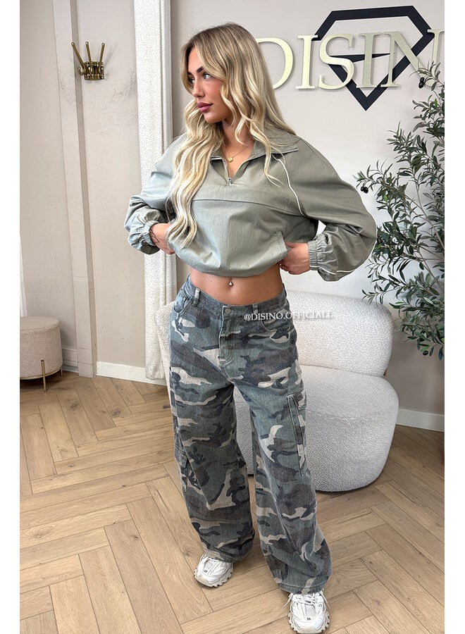 ARMY GREEN - 'THE WINDBREAKER' - PREMIUM QUALITY WINDBRAKER JACKET