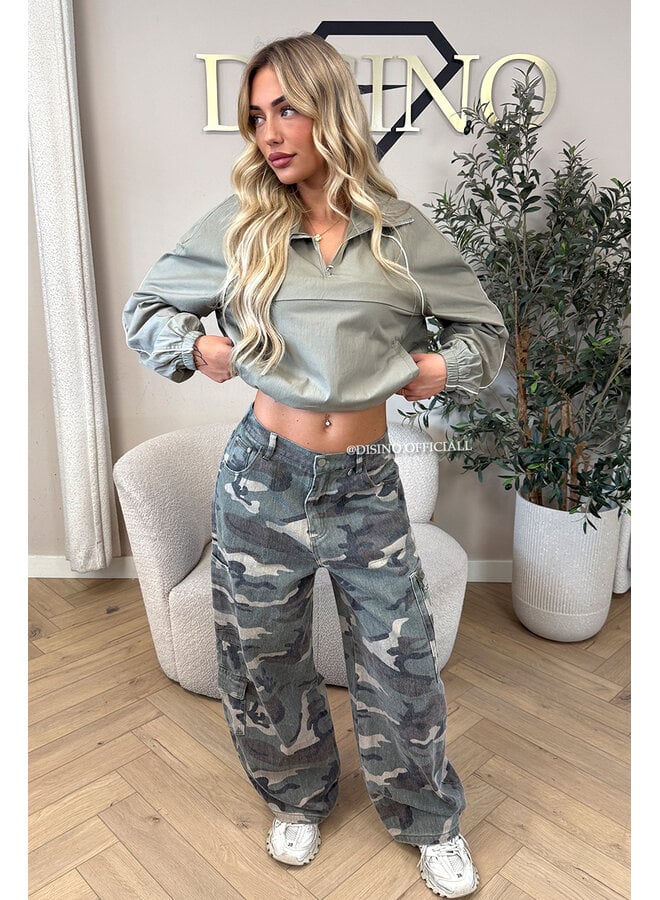 ARMY GREEN - 'THE WINDBREAKER' - PREMIUM QUALITY WINDBRAKER JACKET