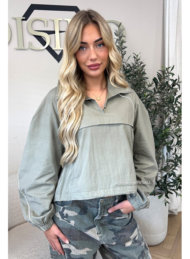 ARMY GREEN - 'THE WINDBREAKER' - PREMIUM QUALITY WINDBRAKER JACKET