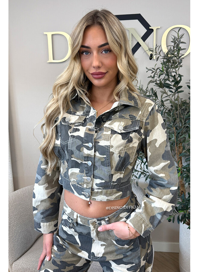 CAMO - 'TYLER JACKET' - CAMO DENIM JACKET