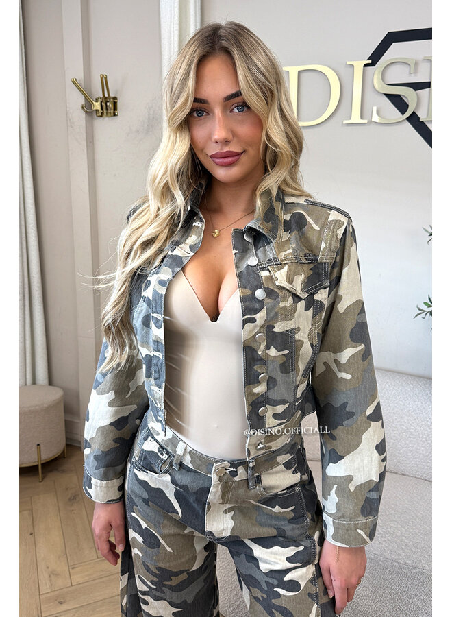 CAMO - 'TYLER JACKET' - CAMO DENIM JACKET