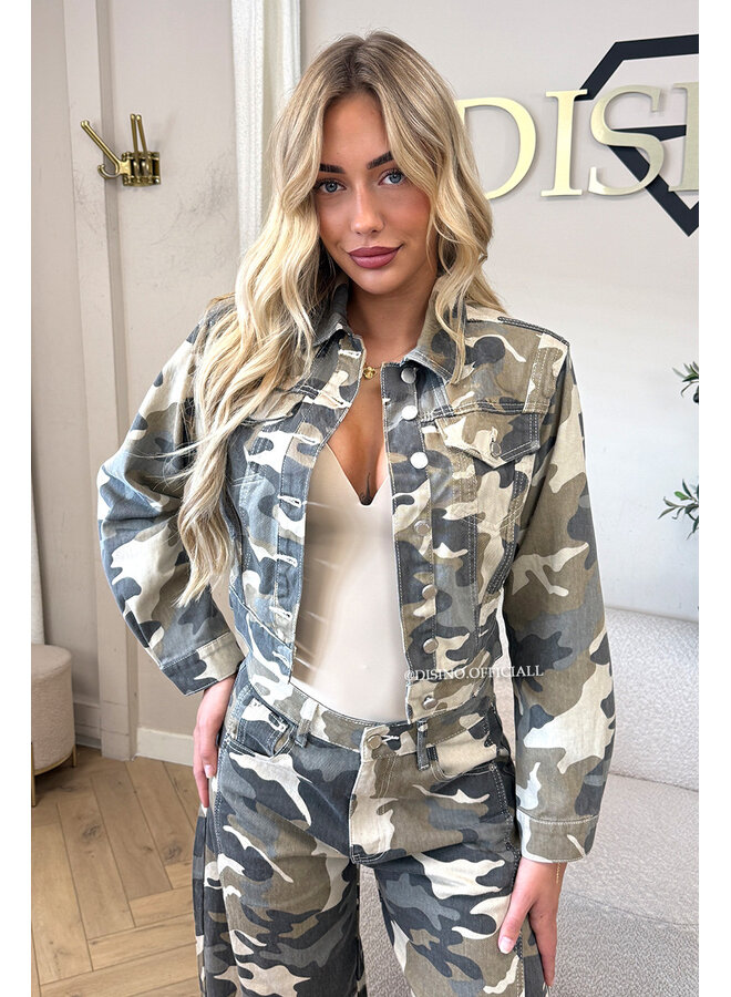 CAMO - 'TYLER JACKET' - CAMO DENIM JACKET