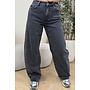 BLACK - 'WALES JEANS' - STRETCH VIRAL BALLOON LEG JEANS