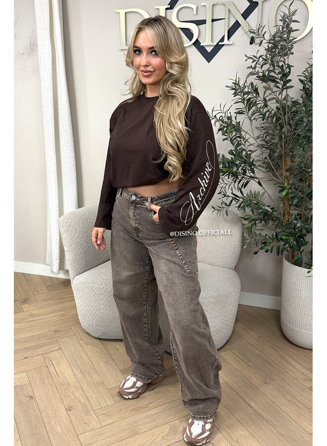 CHOCO - 'SIGNATURE LONGSLEEVE' - PRINTED SLEEVES LONGSLEEVE TOP