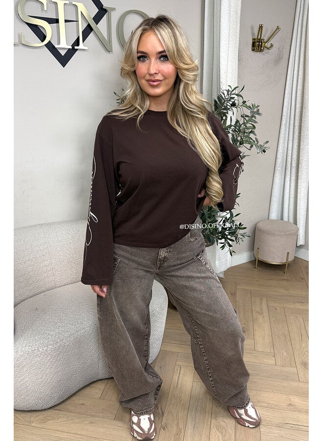 CHOCO - 'SIGNATURE LONGSLEEVE' - PRINTED SLEEVES LONGSLEEVE TOP