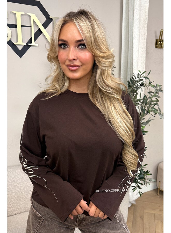 CHOCO - 'SIGNATURE LONGSLEEVE' - PRINTED SLEEVES LONGSLEEVE TOP