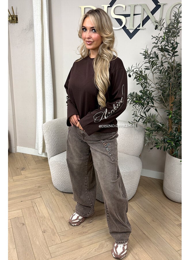 CHOCO - 'SIGNATURE LONGSLEEVE' - PRINTED SLEEVES LONGSLEEVE TOP