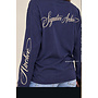 NAVY BLUE - 'SIGNATURE LONGSLEEVE' - PRINTED SLEEVES LONGSLEEVE TOP