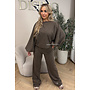 CHOCO – ‘MAURA SET’ – BATWING TOP + WIDE LEG TROUSERS SET
