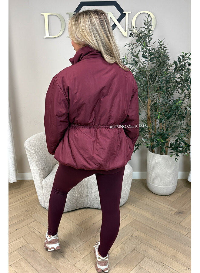 BURGUNDY – ‘NERINA LEGGING’ – SUPER SOFT COMFY LEGGING