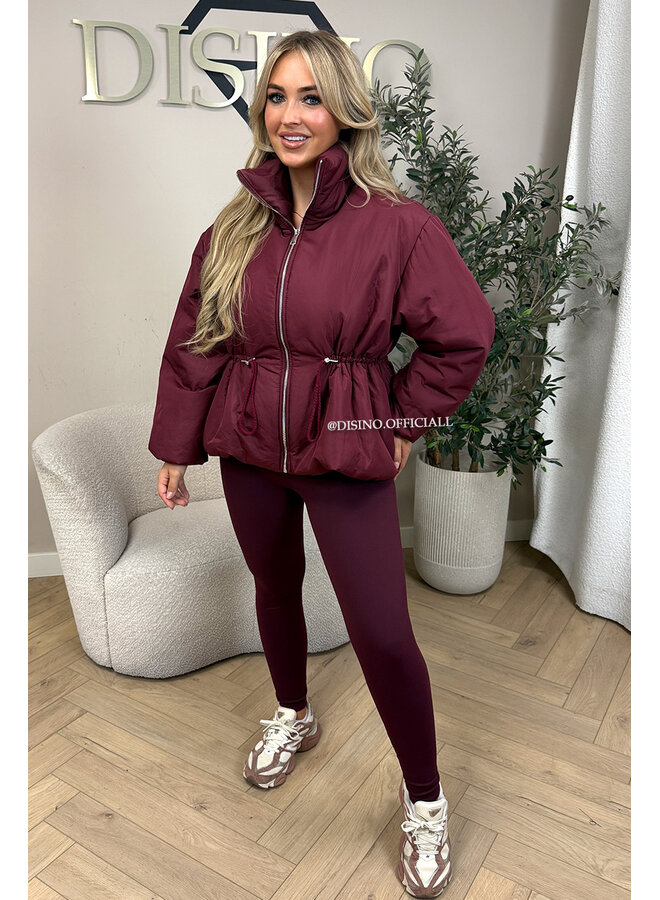 BURGUNDY – ‘NERINA LEGGING’ – SUPER SOFT COMFY LEGGING
