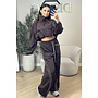 CHOCO - 'JADA SET' - PREMIUM QUALITY STRIPING  WINDBREAKER JACKET + JOGGER SET