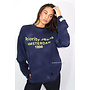 NAVY BLUE - 'DESTROYED LONGSLEEVE' - OVERSIZED PRIORITY AMSTERDAM LONGSLEEVE