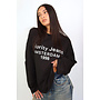 BLACK - '1998 AMSTERDAM LONGSLEEVE' - OVERSIZED PRIORITY LONGSLEEVE TOP