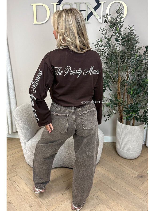 CHOCO - 'MOVEMENT LONGSLEEVE' - PRINTED SLEEVES LONGSLEEVE TOP