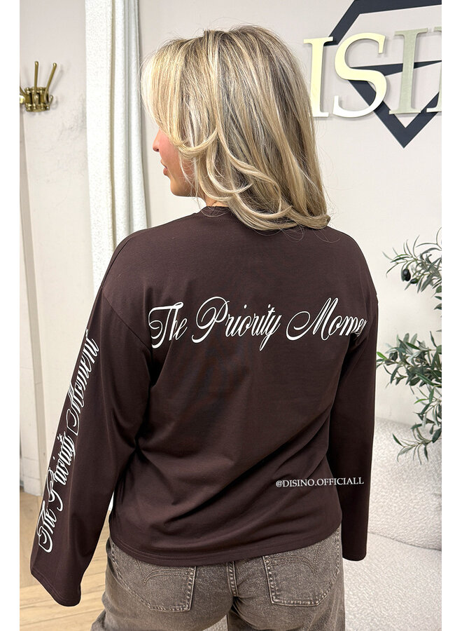 CHOCO - 'MOVEMENT LONGSLEEVE' - PRINTED SLEEVES LONGSLEEVE TOP