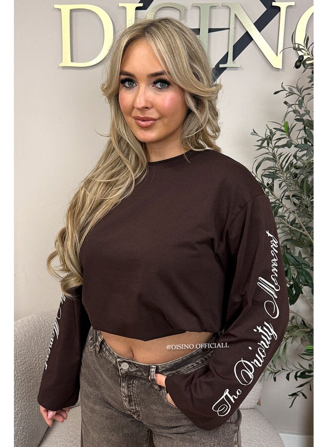 CHOCO - 'MOVEMENT LONGSLEEVE' - PRINTED SLEEVES LONGSLEEVE TOP