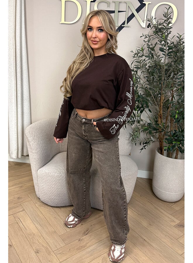 CHOCO - 'MOVEMENT LONGSLEEVE' - PRINTED SLEEVES LONGSLEEVE TOP