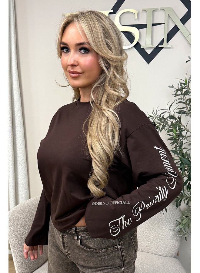 CHOCO - 'MOVEMENT LONGSLEEVE' - PRINTED SLEEVES LONGSLEEVE TOP