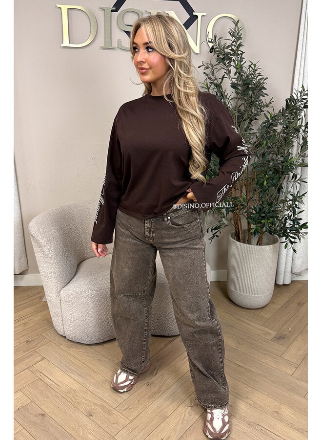 CHOCO - 'MOVEMENT LONGSLEEVE' - PRINTED SLEEVES LONGSLEEVE TOP