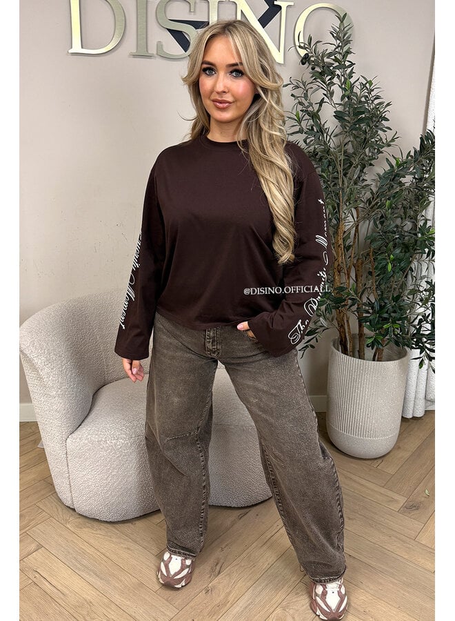 CHOCO - 'MOVEMENT LONGSLEEVE' - PRINTED SLEEVES LONGSLEEVE TOP